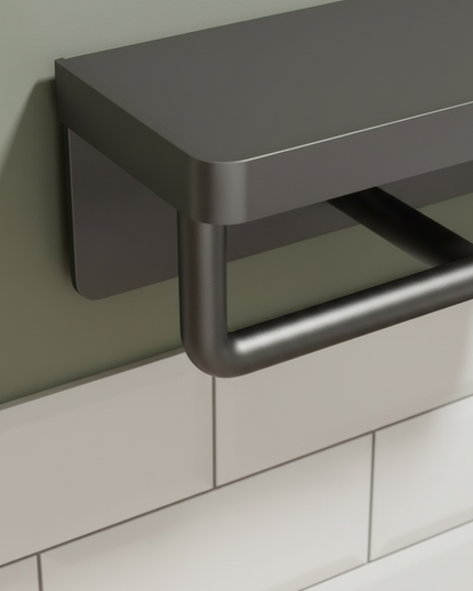 Doppel-Toilettenpapierhalter - für zwei Rollen auf Ablage - Ansicht 4