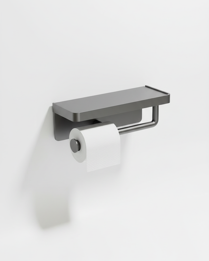 Doppel-Toilettenpapierhalter - für zwei Rollen auf Ablage - Ansicht 5