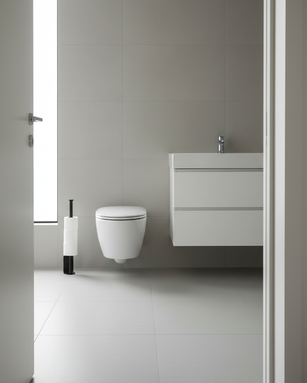 Schwarzer Ersatzrollenhalter für Toilettenpapier - Ansicht 3