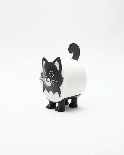 Klopapierhalter Katze - mit niedlichem Katzengesicht - Ansicht 5