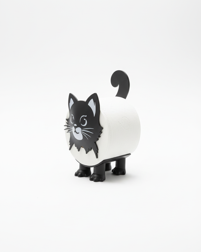 Klopapierhalter Katze - mit niedlichem Katzengesicht - Ansicht 5