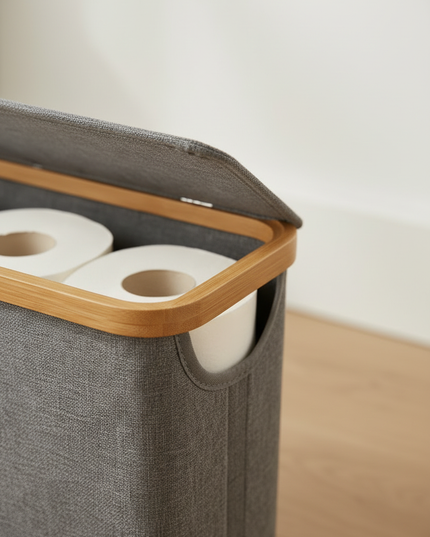 Graue Toilettenpapier-Aufbewahrung - bis 12 Rollen - Ansicht 4
