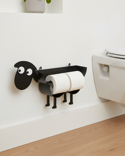 Halter zur Aufbewahrung von Toilettenpapier - ohne Bohren - Ansicht 1