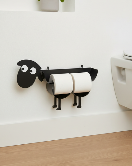 Halter zur Aufbewahrung von Toilettenpapier - ohne Bohren - Ansicht 2