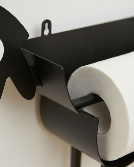 Halter zur Aufbewahrung von Toilettenpapier - ohne Bohren - Ansicht 4