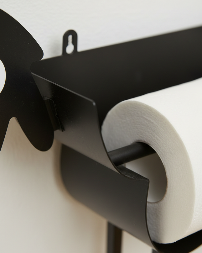 Halter zur Aufbewahrung von Toilettenpapier - ohne Bohren - Ansicht 4