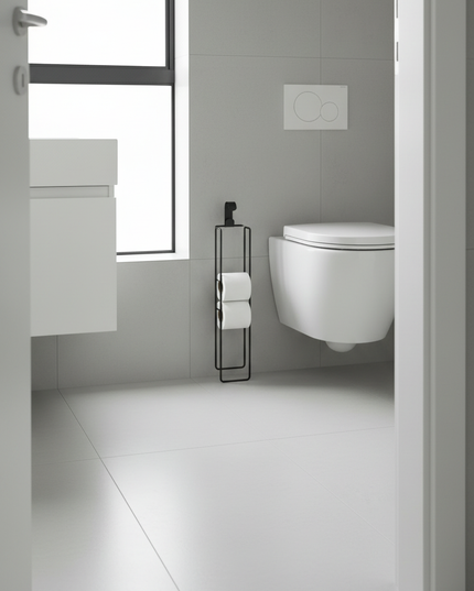 Toilettenpapier-Aufbewahrung aus Metall - ohne Bohren - Ansicht 3