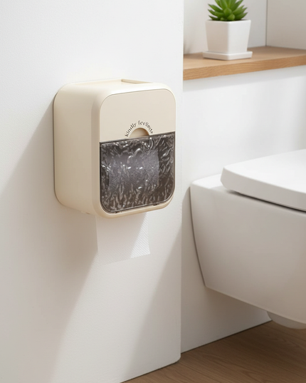 Toilettenpapierhalter in Beige - sanfte Farbe für Ihr Bad - Ansicht 1