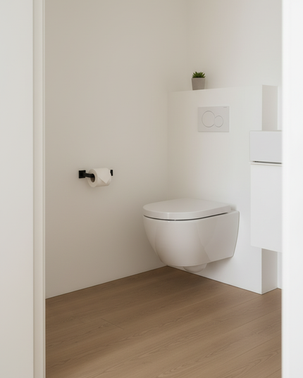 Eckiger Toilettenpapierhalter in Schwarz - für Ihr Bad - Ansicht 3