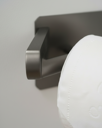 Matter anthrazitfarbener Toilettenpapierhalter aus Edelstahl - Ansicht 4