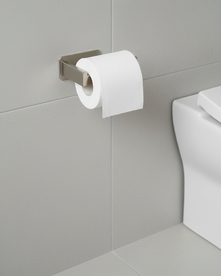 Toilettenpapierhalter aus gebürstetem Edelstahl ohne Bohren - Ansicht 2