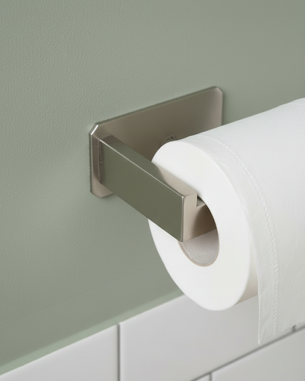 Toilettenpapierhalter aus gebürstetem Edelstahl ohne Bohren - Ansicht 4
