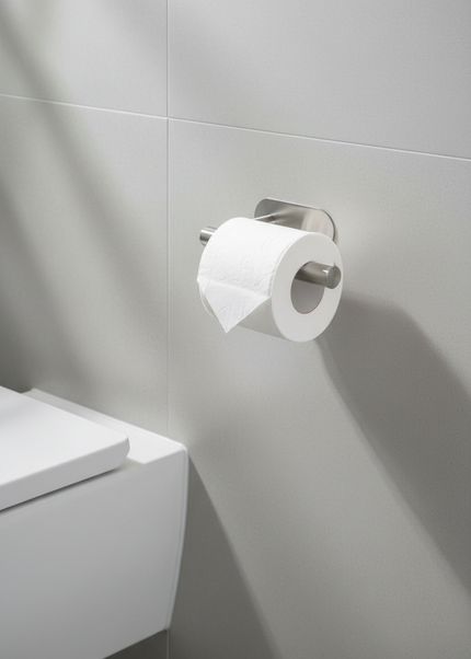Hochwertiger Toilettenpapierhalter aus Edelstahl - Ansicht 1