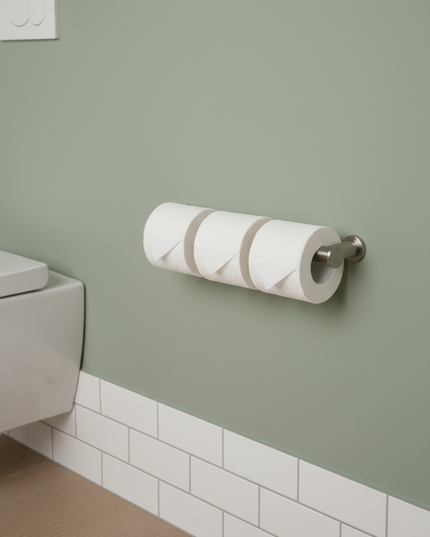 Moderner Toilettenpapierhalter aus Edelstahl - für Ihr Bad - Ansicht 2