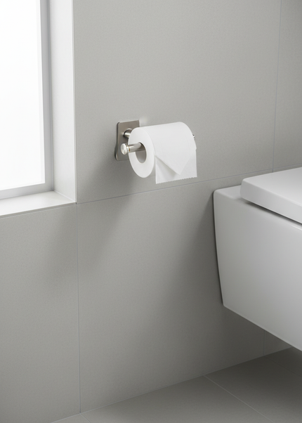 Toilettenpapierhalter aus Edelstahl ohne Bohren - Ansicht 1