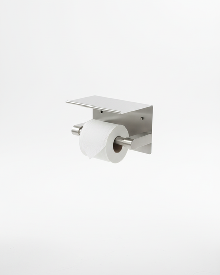 Toilettenpapierhalter aus Edelstahl in Silber Metallic - Ansicht 5