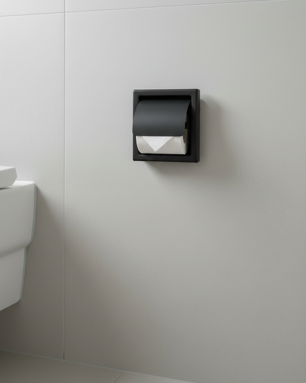 Eingebauter Toilettenpapierhalter - sauber integriert - Ansicht 2