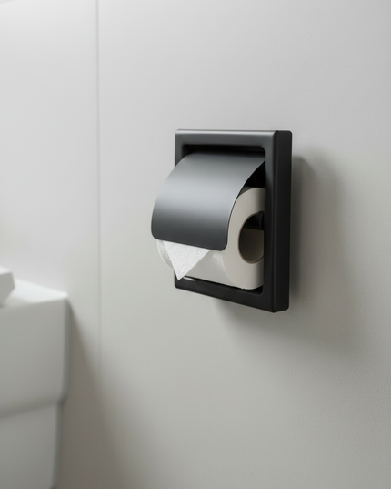 Eingebauter Toilettenpapierhalter - sauber integriert - Ansicht 4