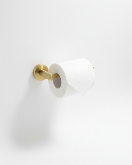 Toilettenpapierhalter Gold und die goldene Stange - im Bad - Ansicht 5