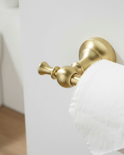Matter Toilettenpapierhalter in Gold - für Ihr Bad - Ansicht 4
