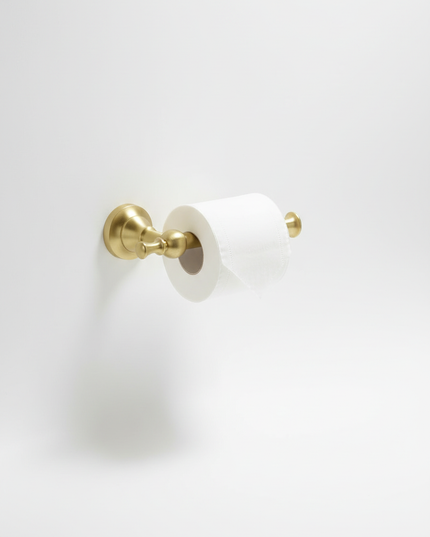 Matter Toilettenpapierhalter in Gold - für Ihr Bad - Ansicht 5
