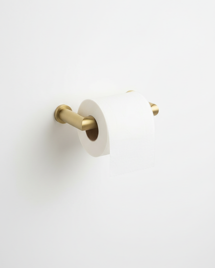 Moderner Toilettenpapierhalter in Gold - rostfrei und edel - Ansicht 5