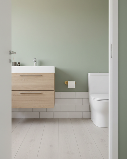 Toilettenpapierhalter in Gold ohne Bohren - edler Badakzent - Ansicht 3