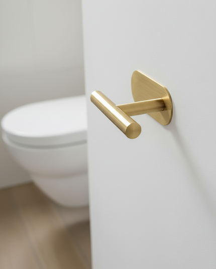 Sportlich eleganter Toilettenpapierhalter in Gold - Ansicht 4