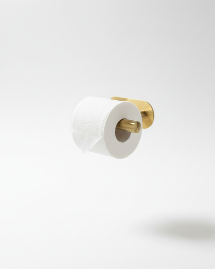 Sportlich eleganter Toilettenpapierhalter in Gold - Ansicht 5