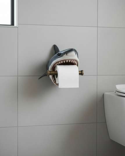 Lustiger Toilettenpapierhalter - Haifisch-Design fürs Bad - Ansicht 2