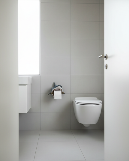 Lustiger Toilettenpapierhalter - Haifisch-Design fürs Bad - Ansicht 3