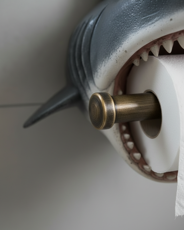 Lustiger Toilettenpapierhalter - Haifisch-Design fürs Bad - Ansicht 4