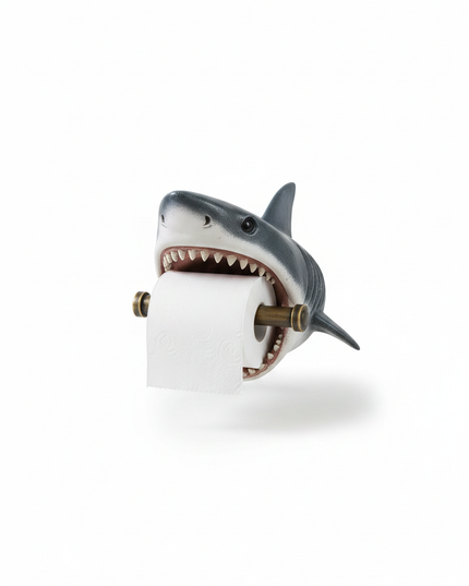 Lustiger Toilettenpapierhalter - Haifisch-Design fürs Bad - Ansicht 5