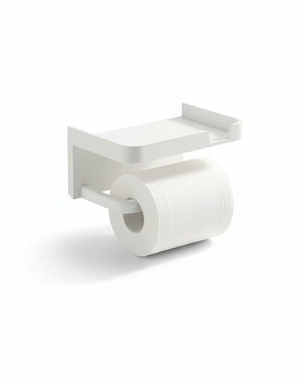 Selbstklebender Toilettenpapierhalter mit Ablage - Ansicht 5