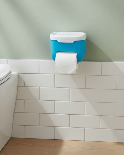 Toilettenpapierhalter mit Deckel aus Kunststoff - Ansicht 2