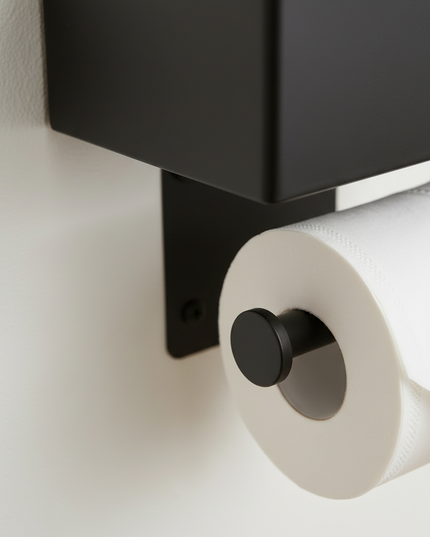 Toilettenpapierhalter mit Feuchttücherbox aus Edelstahl - Ansicht 4