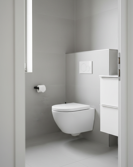 Schwarzer selbstklebender Toilettenpapierhalter - Ansicht 3