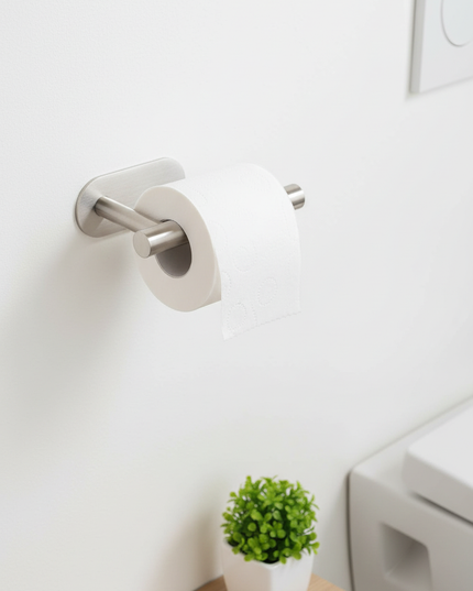 Selbstklebender Toilettenpapierhalter aus Edelstahl - Ansicht 1