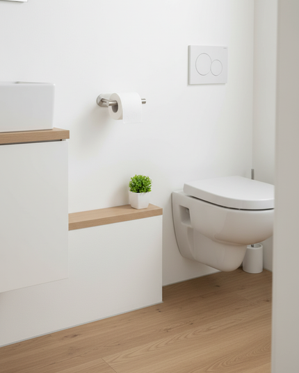 Selbstklebender Toilettenpapierhalter aus Edelstahl - Ansicht 3