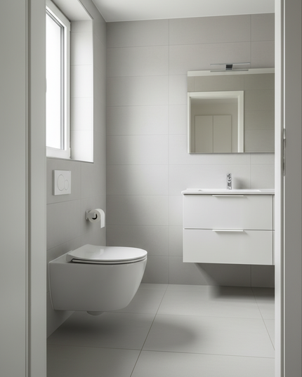 Weißer selbstklebender Toilettenpapierhalter - ohne Bohren - Ansicht 3