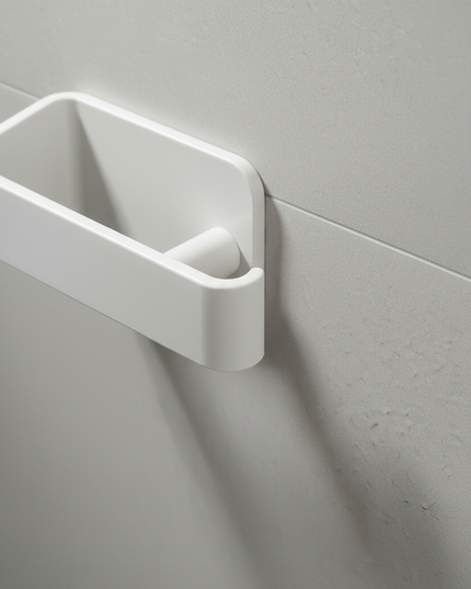 Weißer selbstklebender Toilettenpapierhalter - ohne Bohren - Ansicht 4