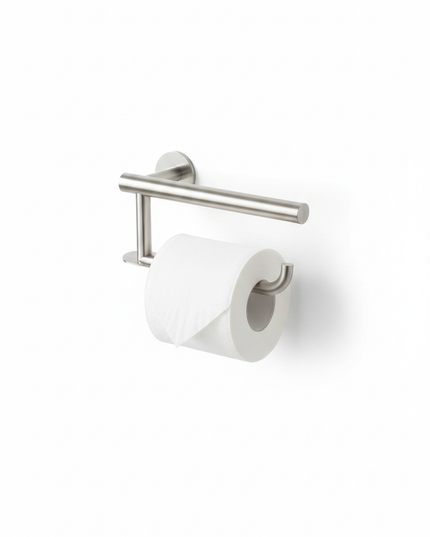 Toilettenpapierhalter aus Edelstahl in Silber - für Ihr Bad - Ansicht 5
