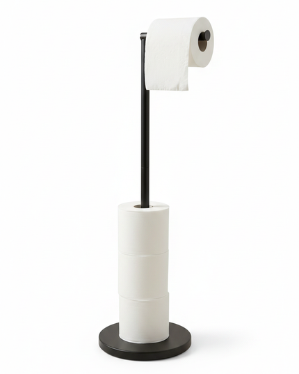 Stehender Toilettenpapierhalter mit Ersatzrollenhalter - Ansicht 5