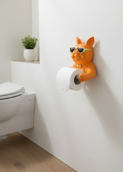 Lustiger Toilettenpapierhalter für Wand - Humor fürs Bad - Ansicht 1