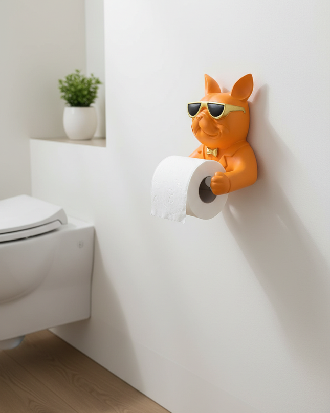 Lustiger Toilettenpapierhalter für Wand - Humor fürs Bad - Ansicht 1