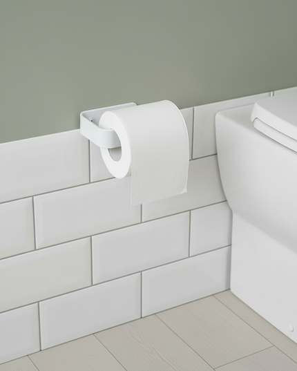 Moderner Toilettenpapierhalter für die Wand - ideal fürs Bad - Ansicht 2