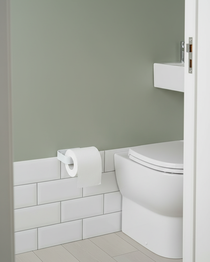 Moderner Toilettenpapierhalter für die Wand - ideal fürs Bad - Ansicht 3