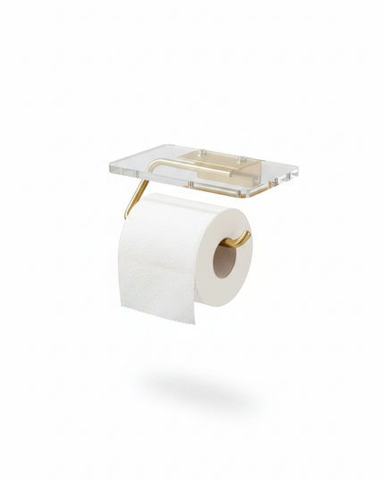 Transparenter Toilettenpapierhalter für die Wand - Ansicht 5