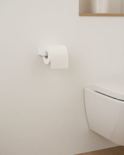 Toilettenpapierhalter für Wand in Weiß - passt in jedes Bad - Ansicht 2