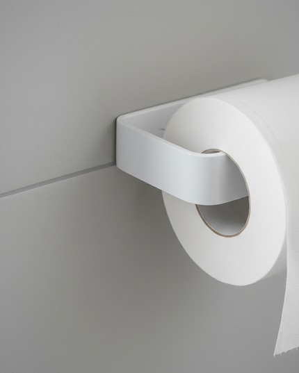 Toilettenpapierhalter für Wand in Weiß - passt in jedes Bad - Ansicht 4